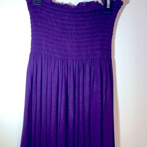 S/M dress or beach cover up. Scrunch top purple
